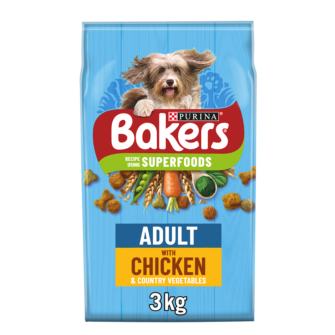 Chicken and vegetable dog food store